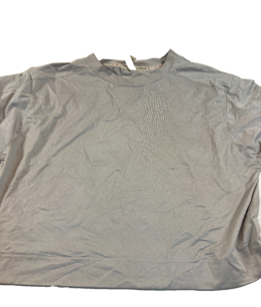 Easton Women’s Athletic Performance Short Sleeve Shirt Top Large Gray Baseball